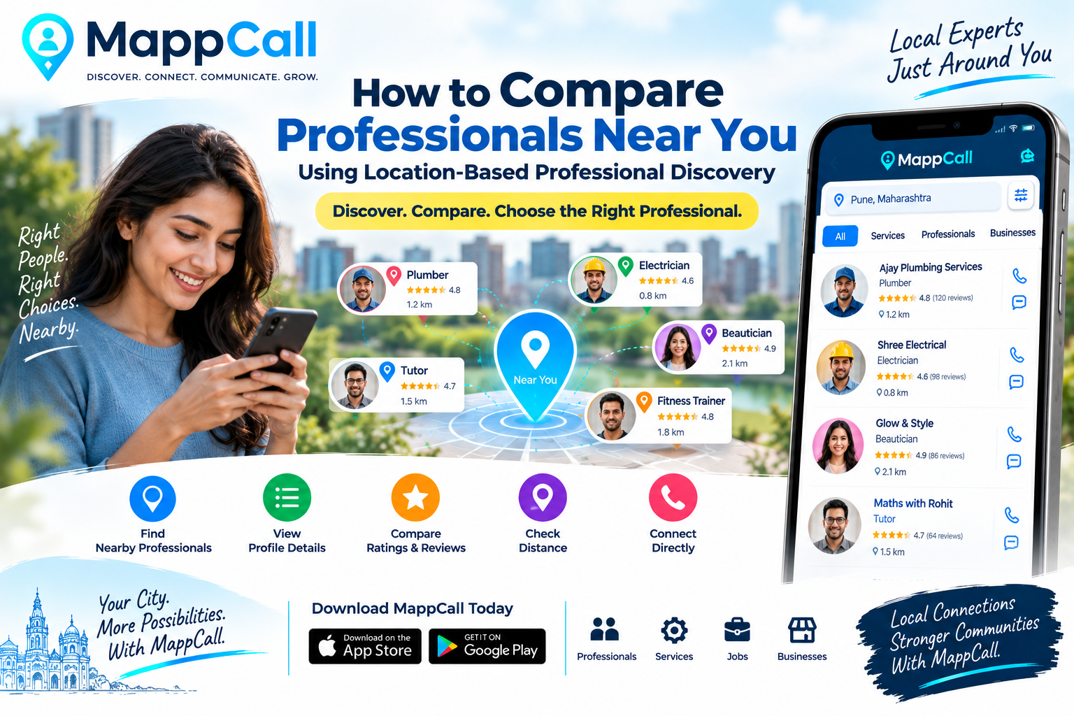 How to Compare Professionals Near You Using Location-Based Professional Discovery
