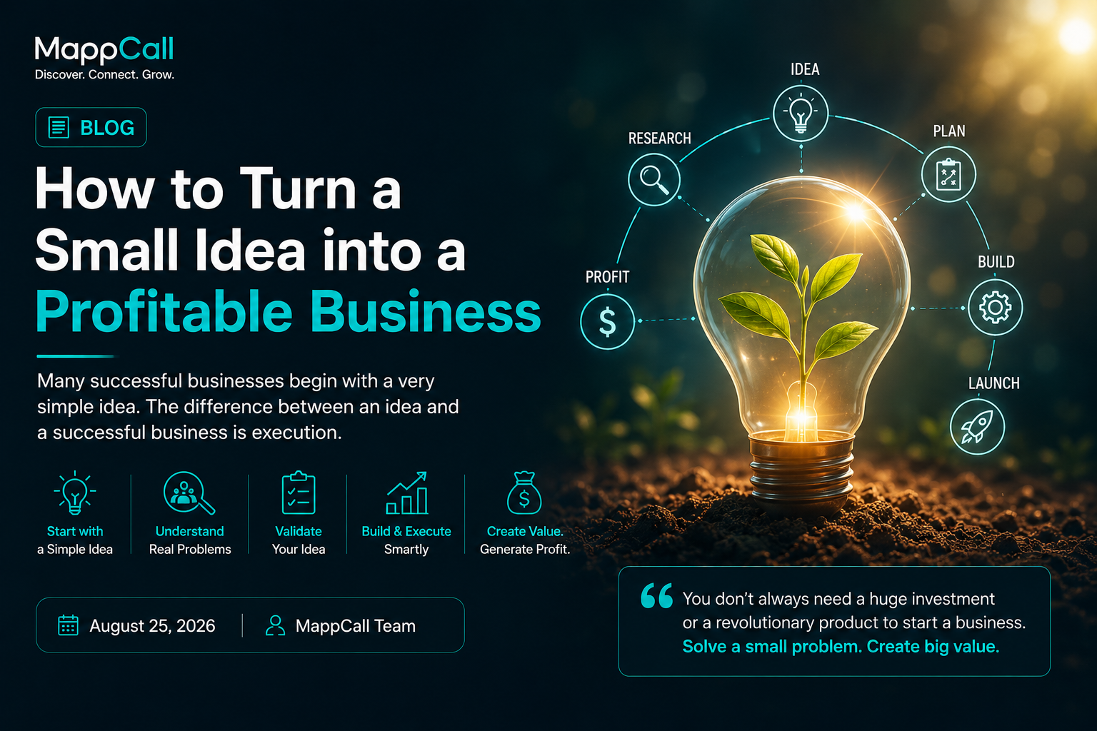 How to Turn a Small Idea into a Profitable Business
