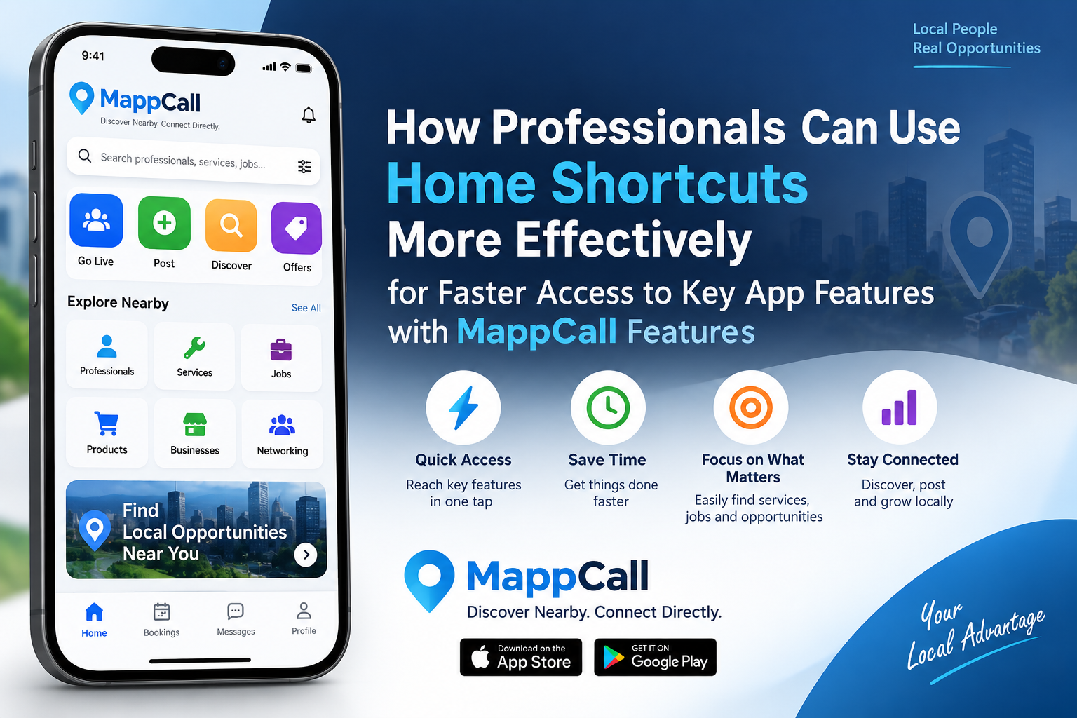 How Professionals Can Use Home Shortcuts More Effectively for Faster Access to Key App Features with  Mappcall Features