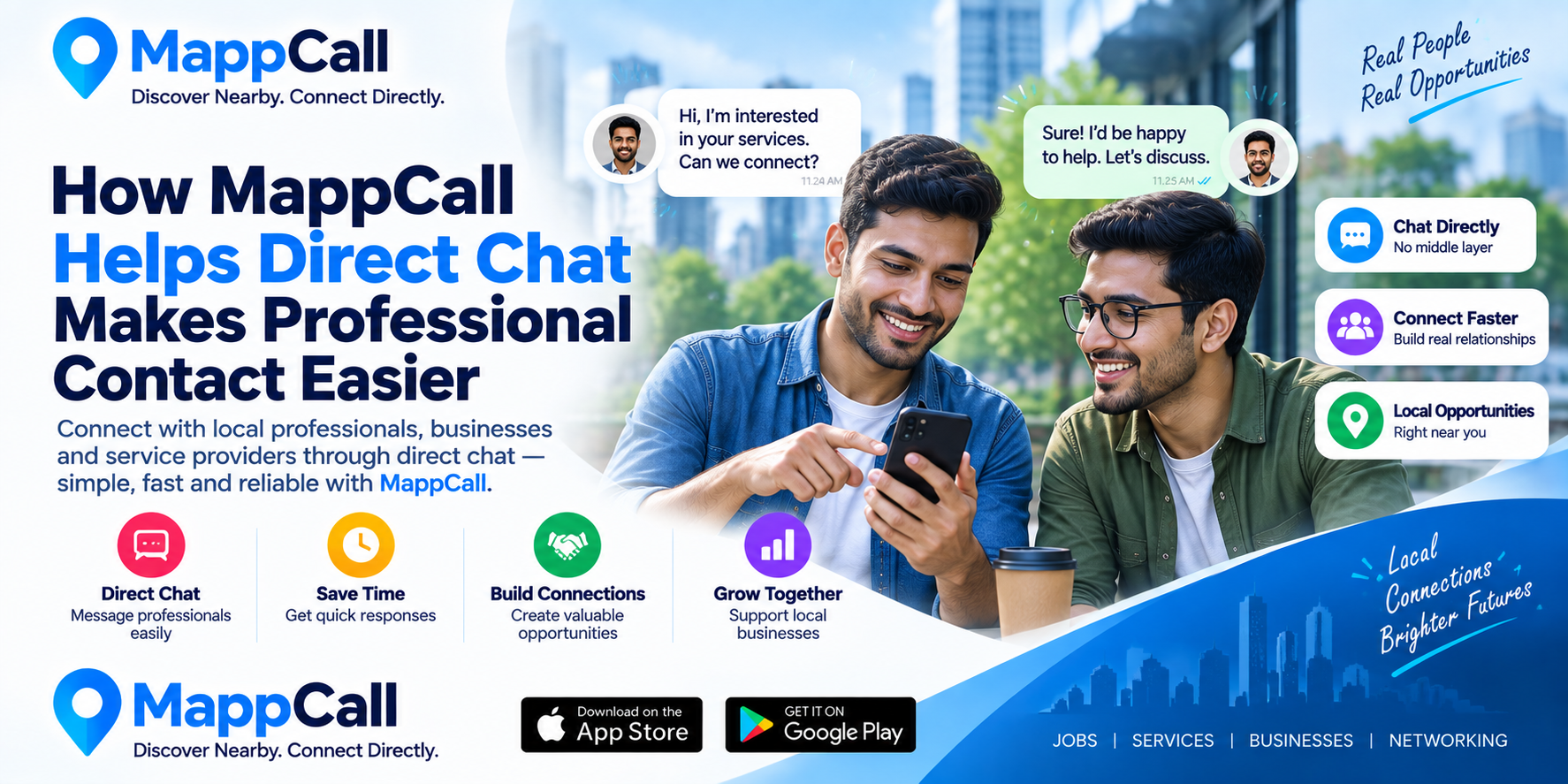 How MappCall Helps Direct Chat Make Professional Contact Easier