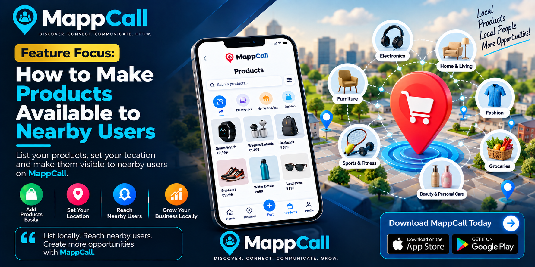 How to Make Products Available to Nearby Users