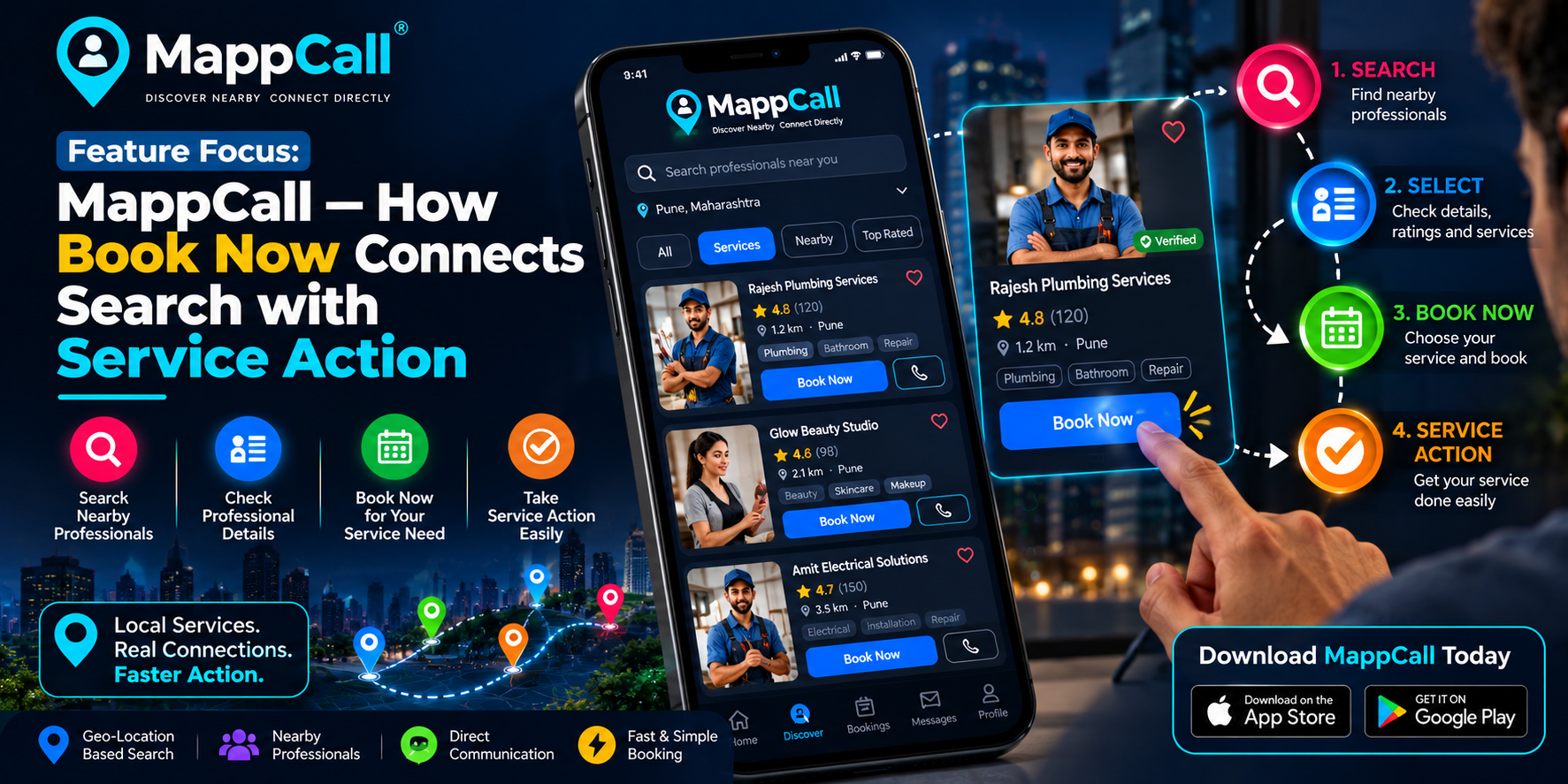 Feature Focus: MappCall — How Book Now Connects Search with Service Action
