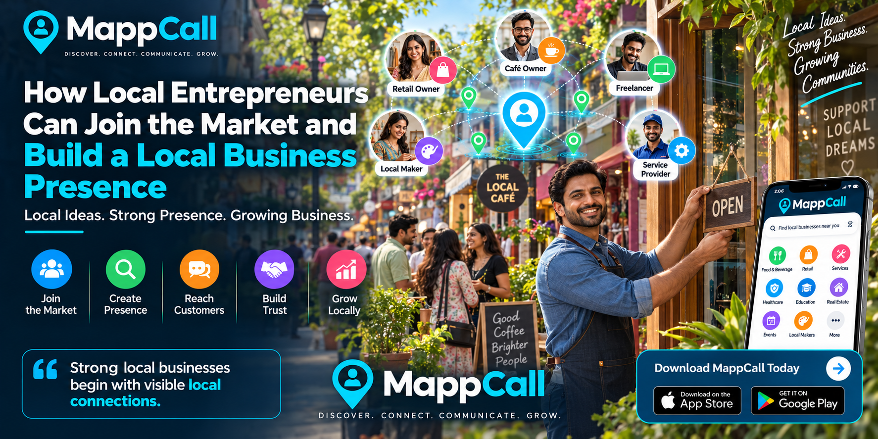 How Local Entrepreneurs Can Join the Market and Build a Local Business Presence