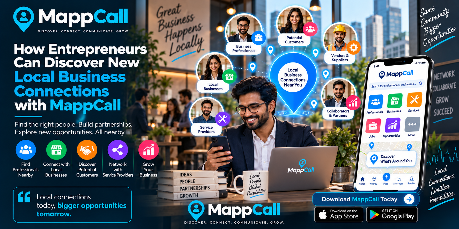 How Entrepreneurs Can Discover New Local Business Connections with MappCall