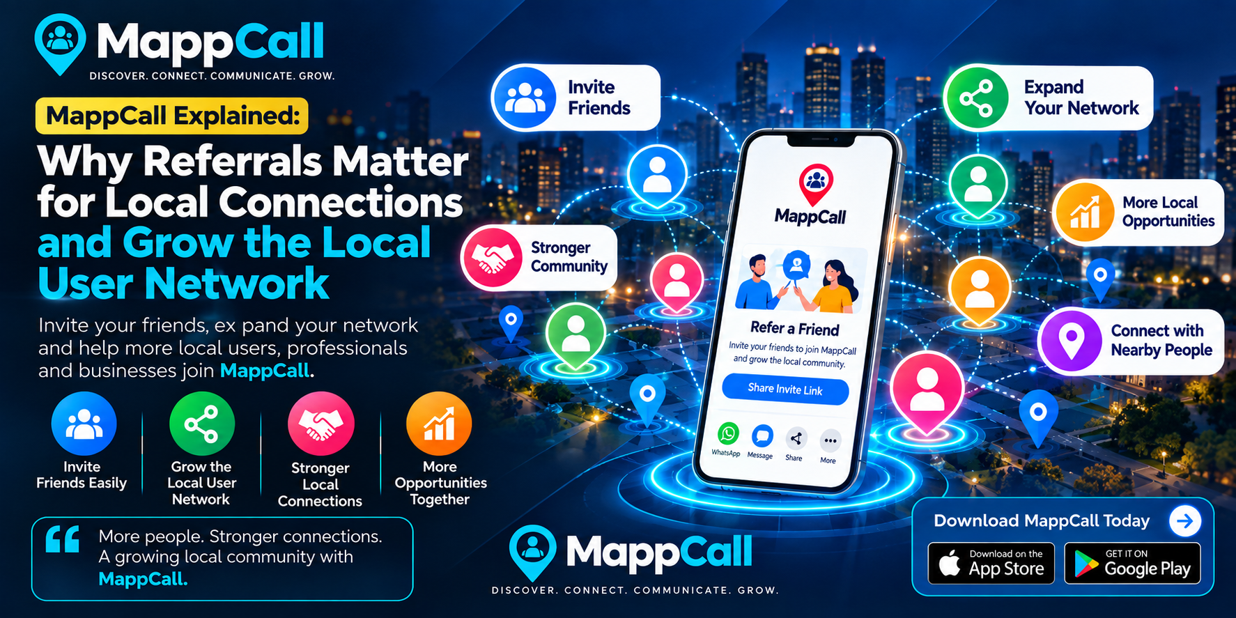 MappCall Explained: Why Referrals Matter for Local Connections and Grow the Local User Network