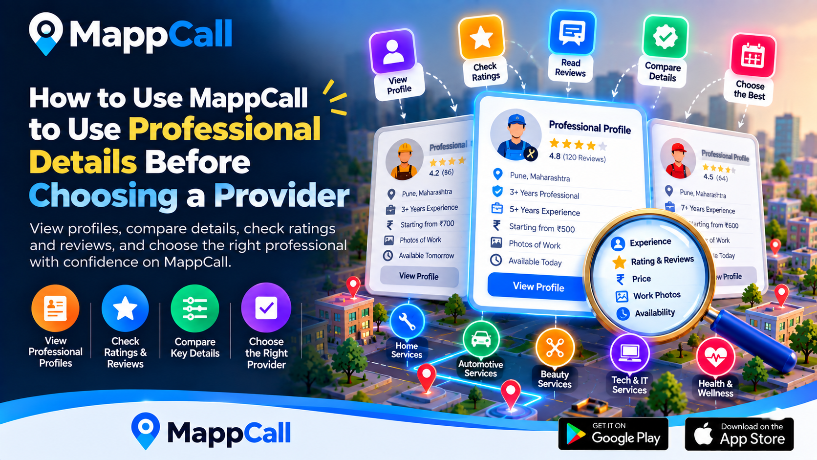 How to Use MappCall to Use Professional Details Before Choosing a Provider