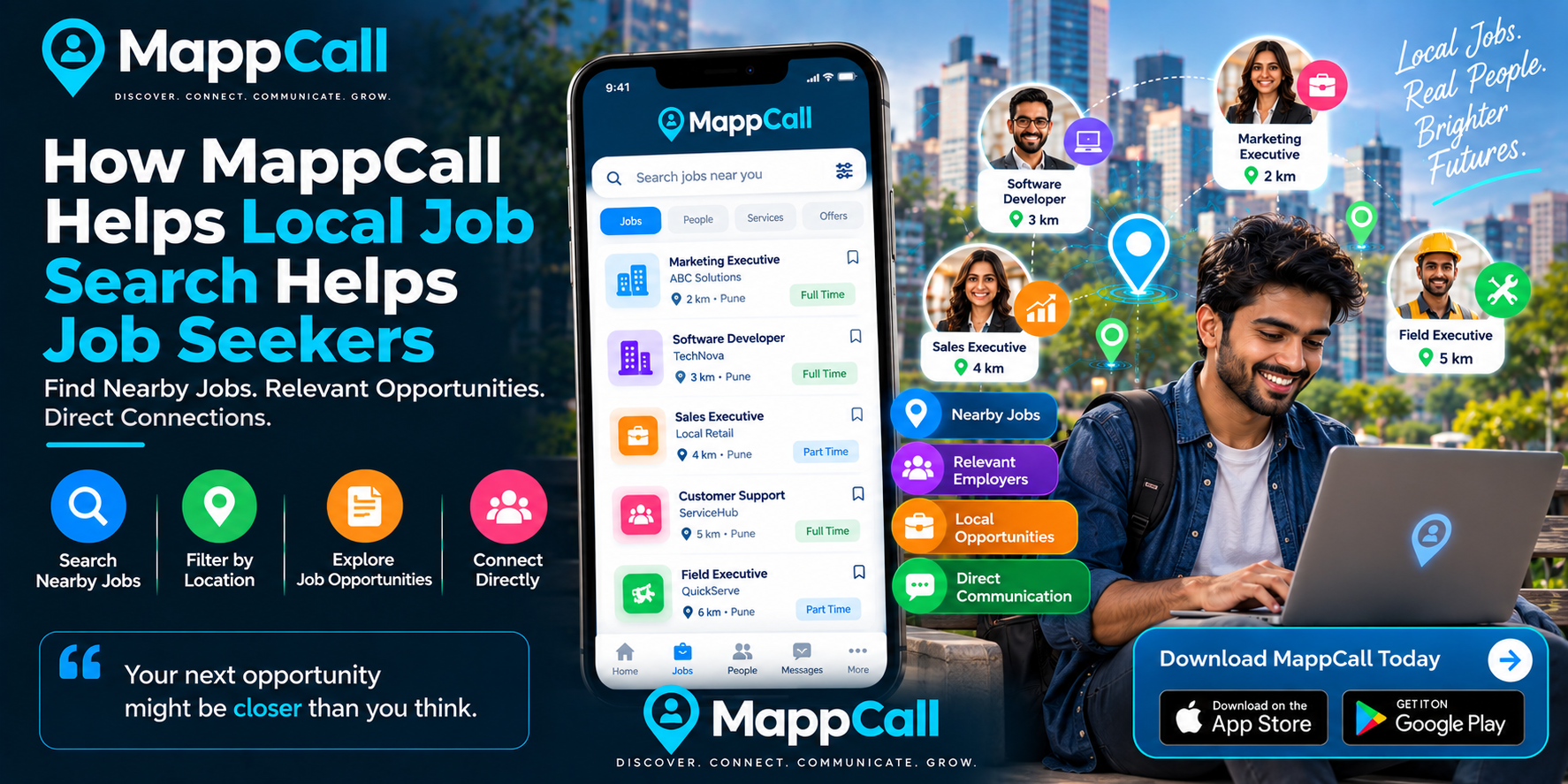 How MappCall Helps Local Job Search for Job Seekers